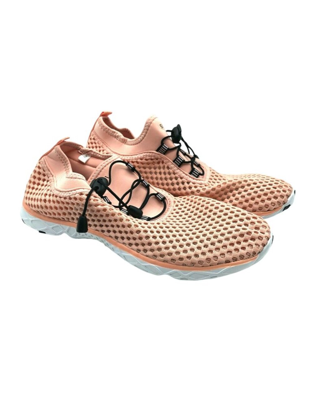 Suokeni Womens Sneakers Water Shoes Lightweight Lace Up Drawstring Pink 42 US 11